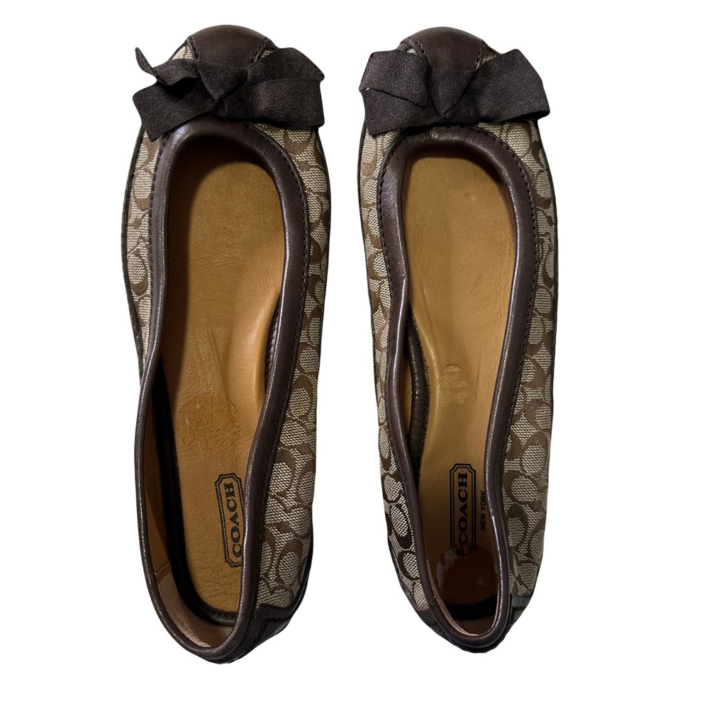 Coach Brown Saundra Flats